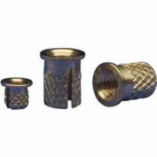 EZ Lok-6-32 Flanged Brass Press Insert, qté par paquet : 50