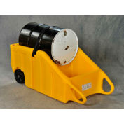 Eagle Drum Containment Dolly 1617Y - 70 Gallon Cap. - 10" Wheels - Polyethylene