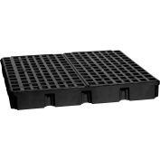 Eagle 1635B 4 Drum Modular Spill Containment Platform - Black no Drain