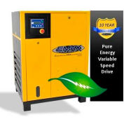 EMAX ERV0100001, 10HP Rotary Screw Compressor Tankless, 145 PSI, 45 CFM, 1PH 208/230V