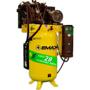 EMAX Smart Air 7,5HP Vari Speed 2-Stage Compressor, 80 Gal, Vert, 100 PSI, 31 CFM, 208-240V
