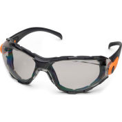 Lunettes de sécurité Elvex® Go-Specs doublées de mousse, verres™ gris, monture noire