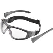 Elvex® Go-Specs II EVA FR Foam Lined Spectacle, Clear AF/PC Lens, Black Frame