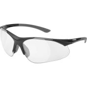 Lunettes de sécurité Elvex® RX-500™, lentille loupe transparente +0.5, monture noire, paquet de 12, qté par paquet : 12