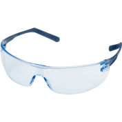 Elvex® Verres de sécurité hélium 15™, Métal Détectable, Anti-Fog Blue Lens, qté par paquet : 12