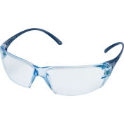 Elvex® Hélium 18™ Lunettes de sécurité ultra-légères, Détection de métal, lentille bleue anti-brouillard, qté par paquet : 12