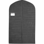 24 "x 40", 3 jauge vinyle Taffeta W/fenêtre, poche & Zipper - garniture de W/Black noir, qté par paquet : 100