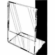 7"W X 5-1/2"H Acrylic Sign Holder Horizontal – Slantback For Counter Top - Clear - Pkg Qty 24