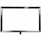 11" W X 7 « H porte-affiche W / 1/4 » X 3/8 » montage - Chrome, qté par paquet : 72