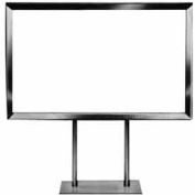 11" W X 7" H porte-affiche W / (2) 4 « tiges et Base plate - Chrome, qté par paquet : 24