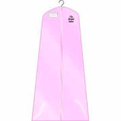 24"/ 36 « X 72 », 3 jauge taffetas Vinyl W / poche et fermeture éclair - rose suspendus, qté par paquet : 36