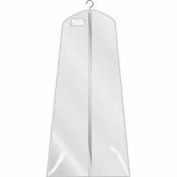 24"/ 36 « X 72 », 3 jauge taffetas Vinyl W / pendaison poche & Zipper - blanc, qté par paquet : 36