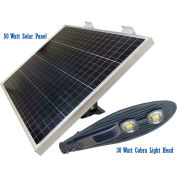 eLEDing® Solar 30W 3800 LM 5000K LED Area Flood Light Smart w / Tête Cobra détachable