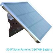eLEDing® 70W Générateur d’énergie solaire hors réseau w / 330WH Batterie au lithium Double sortie 12 / 48VDC