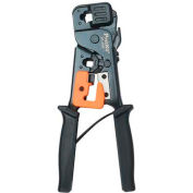 Eclipse Tools 300-018 Modular Plug Crimping Tool RJ45, For Use W/RJ45, Black