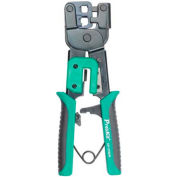 Eclipse Tools 300-063 Ratcheted Modular Plug Crimper, For Use W/6 & 8 Position Plugs, Gray/Blue