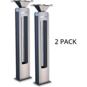 eLEDing® Solar Powered Integrated LED Lights Sound Activation w / All Night Illumination, Pk / 2