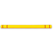 Height Guard™ Clearance Bar, 7"D x 96"L, Yellow w/Red Tape, No Graphics, HTGRD796YRNG
