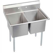 Elkay® E2C16X20-0X NSF Sink, 2-Compartment w/16L x 20W Bowl, 14 Deep