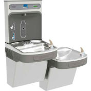 Elkay EZSTL8WSSSK EZH2O Station de remplissage de bouteilles d’eau non filtrées bi-niveau, 8 GPH, Acier inoxydable