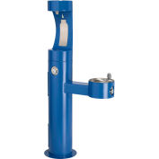 Elkay LK4420BF1UBLU, Bi-Level Outdoor Pedestal Fountain, Upper Water Refilling Station
