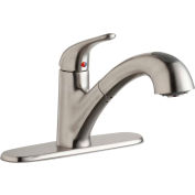 Elkay LK5000LS, Everyday Pull-Out Kitchen Faucet, Lustrous Steel, Single Lever Handle