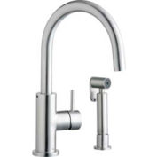 Elkay LK7922SSS, Allure Kitchen Faucet with Side Spray, Satin Stainless Steel, Single Lever Handle
