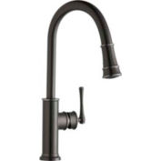 Elkay LKEC2031AS, Explore Pull-Down Kitchen Faucet, Antique Steel, Single Lever Handle