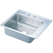 Elkay® DRKAD222055R3 Lustertone Classic Stainless Steel Single Bowl Drop-in Classroom ADA Sink