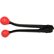 Encore Packaging Front Action Double Notch Sealer for 5/8" Strap Width, 13"L x 6"W, Black/Red