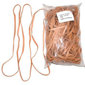 Encore Packaging Large Rubber Bands, 1/4"W x 14" Circumference, Crepe, Approximately 45 Bands
