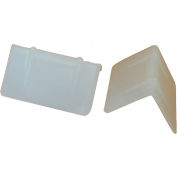 Encore Packaging Plastic Edge Protectors, 1-7/8"W x 1"L, White, 1000/Pack