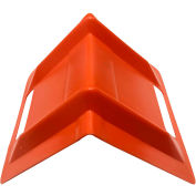 Protecteur de bord en plastique Encore Packaging, 8"L x 10"W x 8"H, Orange