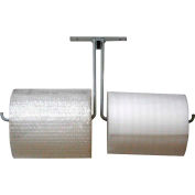 Encore Packaging Double Arm Bubble/Foam/Poly Dispenser Wall Mount Unit pour une largeur de matériau de 24 »