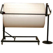 Encore Packaging Double Arm Bubble/Foam/Poly Dispenser avec glissière pour une largeur de matériau de 48 »