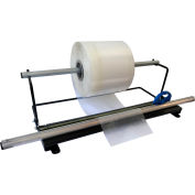 Encore Packaging Poly Tubing Dispenser with Slide Cutter for 36" Rolls, 49"L x 16"W x 7-1/2"H, Black