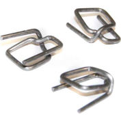 Boucles de fil de cerclage de cordon de service régulières d’encore, largeur de sangle de 1/2 », argent, pack de 1000