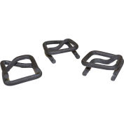 Encore Packaging Heavy Duty Cord Cerclage Boucles de fil, 3/4 « Largeur de sangle, Argent, Pack de 1000