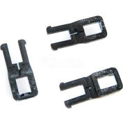 Encore Packaging Light Duty Cord Strapping Plastic Buckles, 5/8" Strap Width, Silver, Pack of 1000