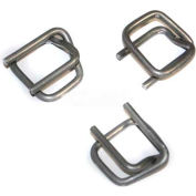 Encore Packaging Heavy Duty Cord Strapping Wire Buckles, 5/8" Strap Width, Silver, Pack of 1000