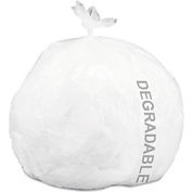 Degradable Bags, 24 x 30, White, 0.70 Mil, Flat Pack, 120/CS - G2430W70