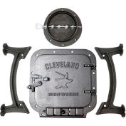 Cleveland Iron Works Camp Stove Starter Kit - Pour 55 gallons de fûts d’acier