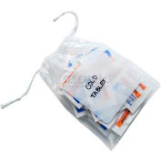 Pull Tite Drawstring Bags, 12"W x 18"L, 1.5 Mil, Clear, 1000/Pack
