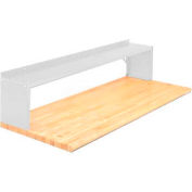 Equipto® aérienne étagère pour banc 226-48-WH, réfléchissant blanc
