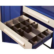 Equipto Wide Drawer / Bolted Shelving 36"W X 24"D X 10 1/2"H 400lb Capacity, Textured Evergreen