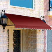 Awntech ER1836-3B, Window/Entry Awning Low Eaves 3-3/8'W x 1-1/2'H x 3'D Burgundy