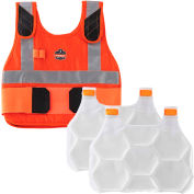 Ergodyne® Chill-Its® 6215HV Phase Change Cooling Vest, Orange, L/XL