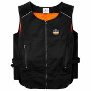 Ergodyne® Chill-Its® 6255 Lightweight Phase Change Cooling Vest, Black, S/M, 12123