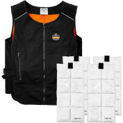 Ergodyne® Chill-Its® 6260 Lightweight Phase Change Cooling Vest W/ Packs, S/M, 12133