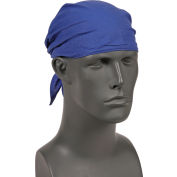 Chapeau triangulaire pour évaporation et refroidissement Ergodyne® Chill-Its® 6710, bleu uni, taille unique